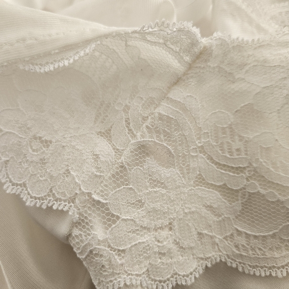 Dixie Belle Vintage Camisole Top Adjustable Straps White Made in USA Nylon 1X 2X - Picture 12 of 12